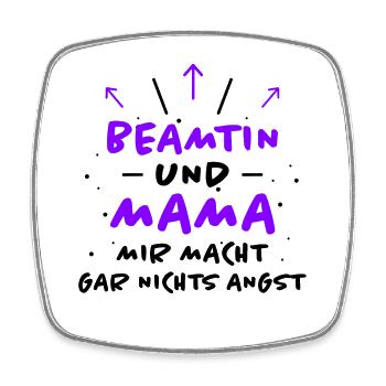Beamtin Spruch Verbeamtung Büro Beamtin Geschenk - Viereckiger Kühlschrankmagnet - Weiß - Vorne