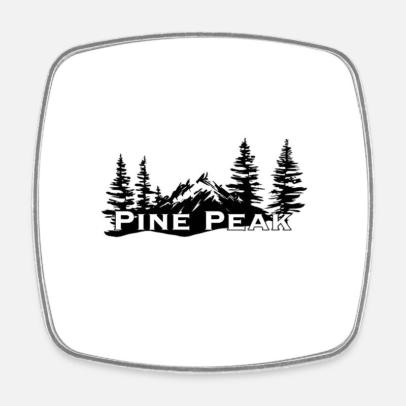Pic des pins - Magnet carré - blanc