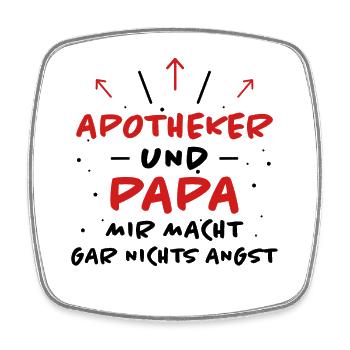 Apotheker Spruch Beruf Lustiges Apotheker Geschenk - Viereckiger Kühlschrankmagnet - Weiß - Vorne