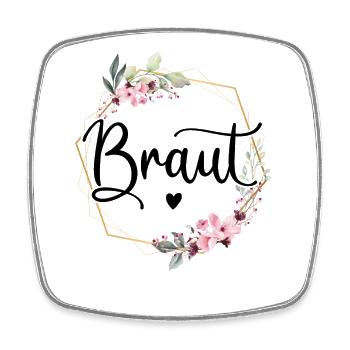 Braut 2026 / The Bride JGA Junggesellinnenabschied - Viereckiger Kühlschrankmagnet - Weiß - Vorne