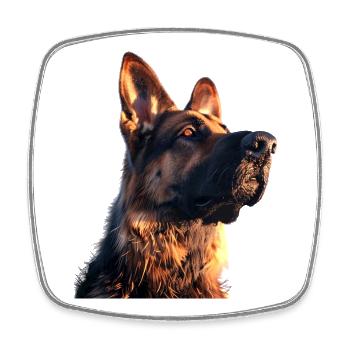 Schäferhund Hund Liebe Deutscher Schäferhund Hunde - Viereckiger Kühlschrankmagnet - Weiß - Vorne