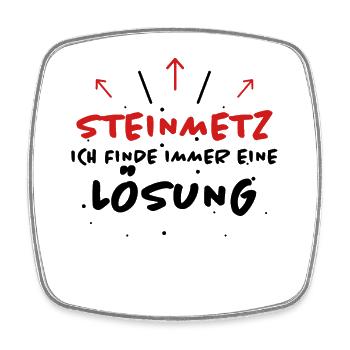 Steinmetz Spruch Beruf Lustiges Steinmetz Geschenk - Viereckiger Kühlschrankmagnet - Weiß - Vorne