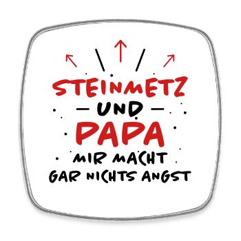 Steinmetz Spruch Beruf Lustiges Steinmetz Geschenk - Viereckiger Kühlschrankmagnet - Weiß - Vorne