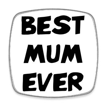 Die beste Mutter aller Zeiten - Muttertag - Viereckiger Kühlschrankmagnet - Weiß - Vorne
