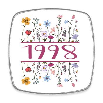 1998 Legendary Since 1998 Birthday 1998 Women - Square fridge magnet - white - Front