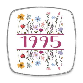 1995 Legendary Since 1995 Birthday 1995 Women - Square fridge magnet - white - Front