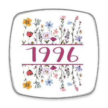 1996 Legendary Since 1996 Birthday 1996 Women - Square fridge magnet - white - Front