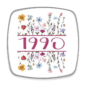 1990 Legendär Seit 1990 Geburtstag 1990 Frauen - Viereckiger Kühlschrankmagnet - Weiß - Vorne