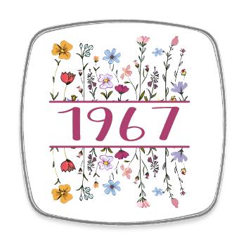 1967 Legendär Seit 1967 Geburtstag 1967 Frauen - Viereckiger Kühlschrankmagnet - Weiß - Vorne