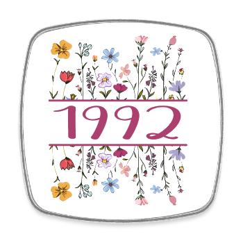 1992 Legendär Seit 1992 Geburtstag 1992 Frauen - Viereckiger Kühlschrankmagnet - Weiß - Vorne