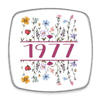 1977 Légendaire Depuis 1977 Anniversaire 1977 Femmes - Magnet carré - blanc - Devant