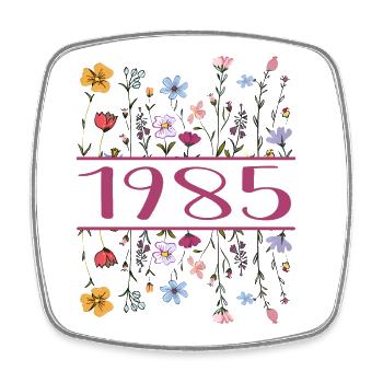 1985 Legendary Since 1985 Birthday 1985 Women - Square fridge magnet - white - Front