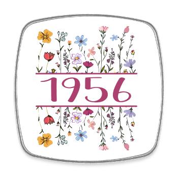 1956 Legendär Seit 1956 Geburtstag 1956 Frauen - Viereckiger Kühlschrankmagnet - Weiß - Vorne