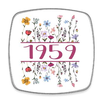 1959 Légendaire Depuis 1959 Anniversaire 1959 Femmes - Magnet carré - blanc - Devant