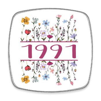 1991 Legendär Seit 1991 Geburtstag 1991 Frauen - Viereckiger Kühlschrankmagnet - Weiß - Vorne