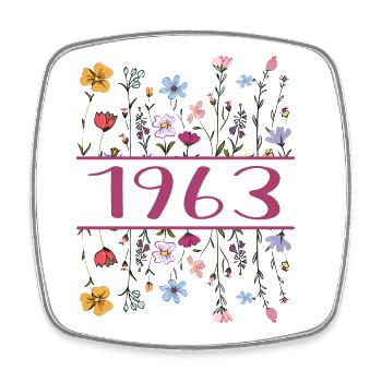 1963 Legendär Seit 1963 Geburtstag 1963 Frauen - Viereckiger Kühlschrankmagnet - Weiß - Vorne