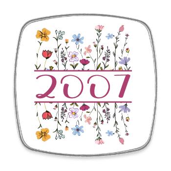 2007 Legendär Seit 2007 Geburtstag 2007 Frauen - Viereckiger Kühlschrankmagnet - Weiß - Vorne