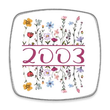 2003 Legendary Since 2003 Birthday 2003 Women - Square fridge magnet - white - Front