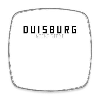 Duisburg Meine Stadt - Viereckiger Kühlschrankmagnet - Weiß - Vorne