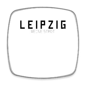 Leipzig My City - Square fridge magnet - white - Front