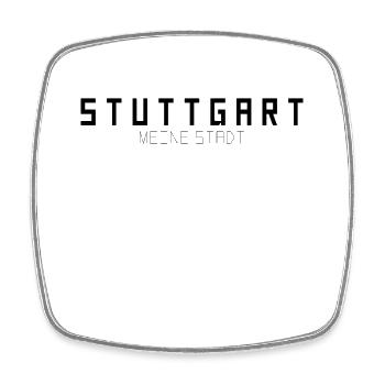 Stuttgart Meine Stadt - Viereckiger Kühlschrankmagnet - Weiß - Vorne