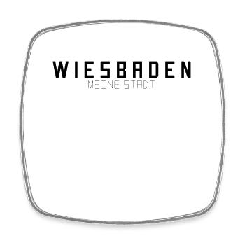 Wiesbaden Meine Stadt - Viereckiger Kühlschrankmagnet - Weiß - Vorne