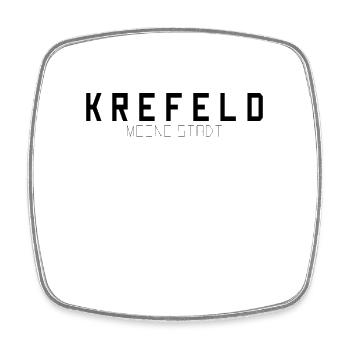 Krefeld Meine Stadt - Viereckiger Kühlschrankmagnet - Weiß - Vorne