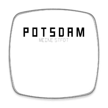 Potsdam My City - Square fridge magnet - white - Front