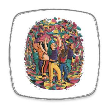 Fête de la Diverité Chromatique - Magnet carré - blanc - Devant