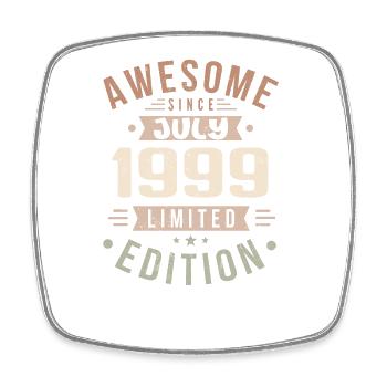 July 1999 Birthday July 1999 Birthday Gift - Square fridge magnet - white - Front
