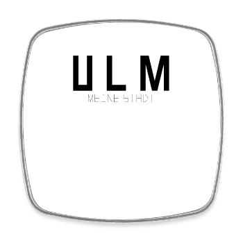 Ulm My City - Square fridge magnet - white - Front