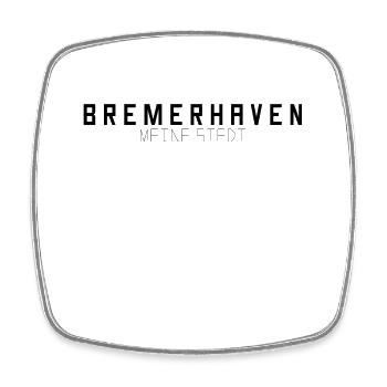 Bremerhaven Meine Stadt - Viereckiger Kühlschrankmagnet - Weiß - Vorne
