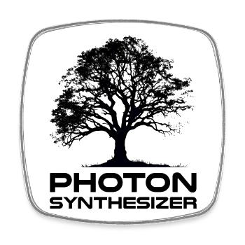 Photon Synthesizer - Square fridge magnet - white - Front