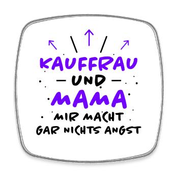 Kauffrau Spruch Verkäuferin Witz Kauffrau Geschenk - Viereckiger Kühlschrankmagnet - Weiß - Vorne