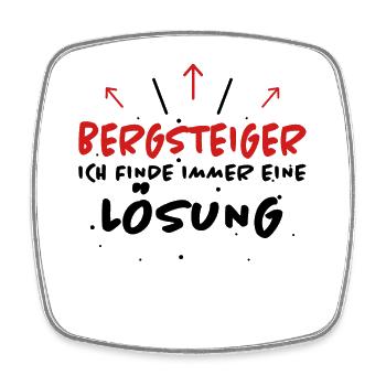 Bergsteiger Spruch Wandern Bergsteiger Geschenk - Viereckiger Kühlschrankmagnet - Weiß - Vorne
