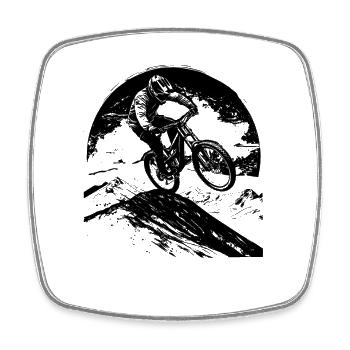 Graphismes de VTT - Magnet carré - blanc - Devant
