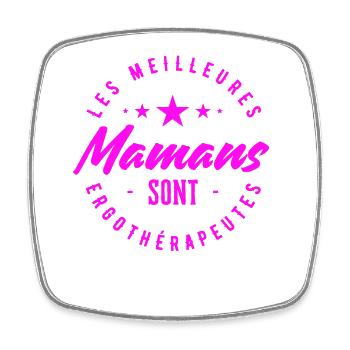 The best moms are occupational therapists - Square fridge magnet - white - Front