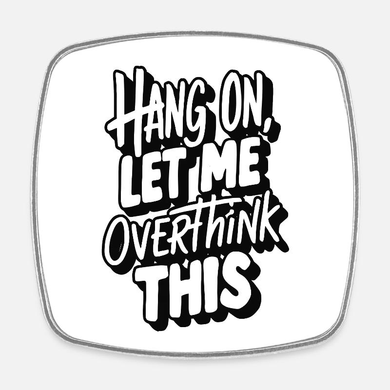 Motivational Text Leisure African Style - Square fridge magnet - white