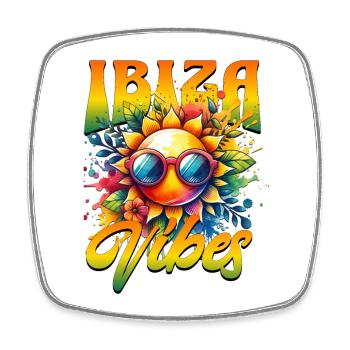 Ibiza Vibes  - Viereckiger Kühlschrankmagnet - Weiß - Vorne