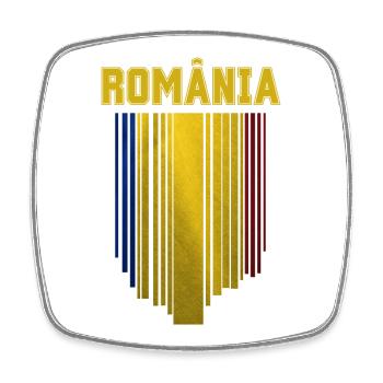 Romanian flag, Romanian pride - Square fridge magnet - white - Front