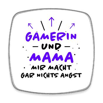 Gamerin Spruch Videospiel Sprüche Gamerin Geschenk - Viereckiger Kühlschrankmagnet - Weiß - Vorne