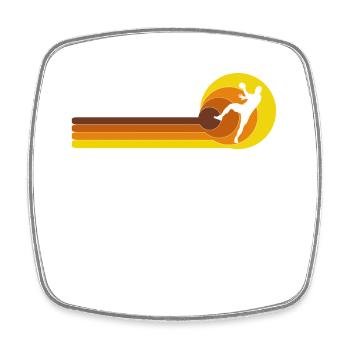 Handball Player Handball Ball Handball Player Vintage - Square fridge magnet - white - Front