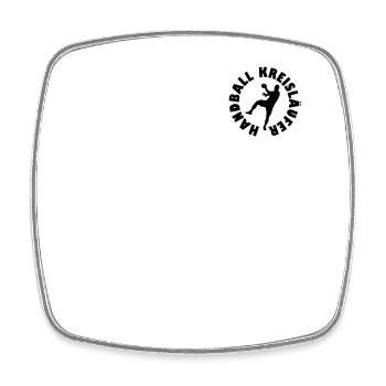 Handball Player Handball Ball - Square fridge magnet - white - Front