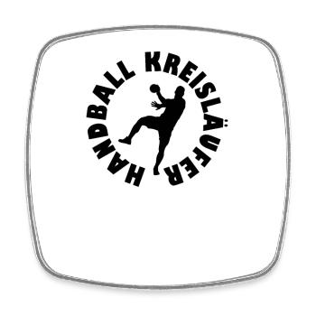 Handball Player Handball Ball - Square fridge magnet - white - Front