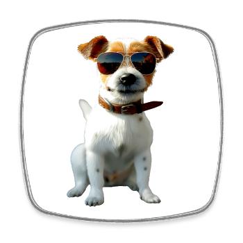 Jack Russell Terrier Hunde Liebhaber Jack Russells - Viereckiger Kühlschrankmagnet - Weiß - Vorne