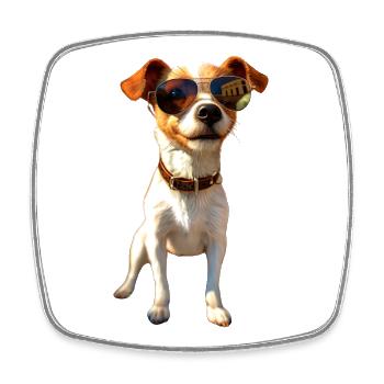 Jack Russell Terrier Hunde Liebhaber Jack Russells - Viereckiger Kühlschrankmagnet - Weiß - Vorne