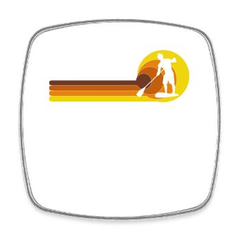 SUP paddle Stand Up Paddle paddle paddle - Magnet carré - blanc - Devant