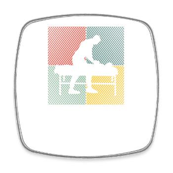 Kinésithérapeute Chiropracteur Physio-masseur - Magnet carré - blanc - Devant