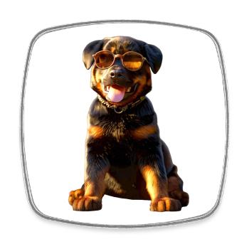 Les chiens Rottweiler aiment les fiers amateurs de rottweiler - Magnet carré - blanc - Devant