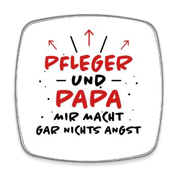 Pfleger Spruch Pflegekraft Lustig Pfleger Geschenk - Viereckiger Kühlschrankmagnet - Weiß - Vorne